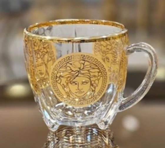 فنجان سلتیک ورساچه و لویی ویتون طلایی