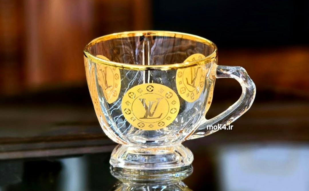 فنجان کریستال وییتلر ورساچه لویی ویتون طلایی